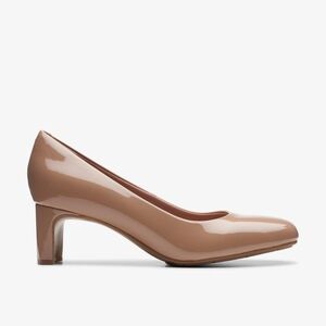 Clarks Women's Patent Leather Heels - Nude